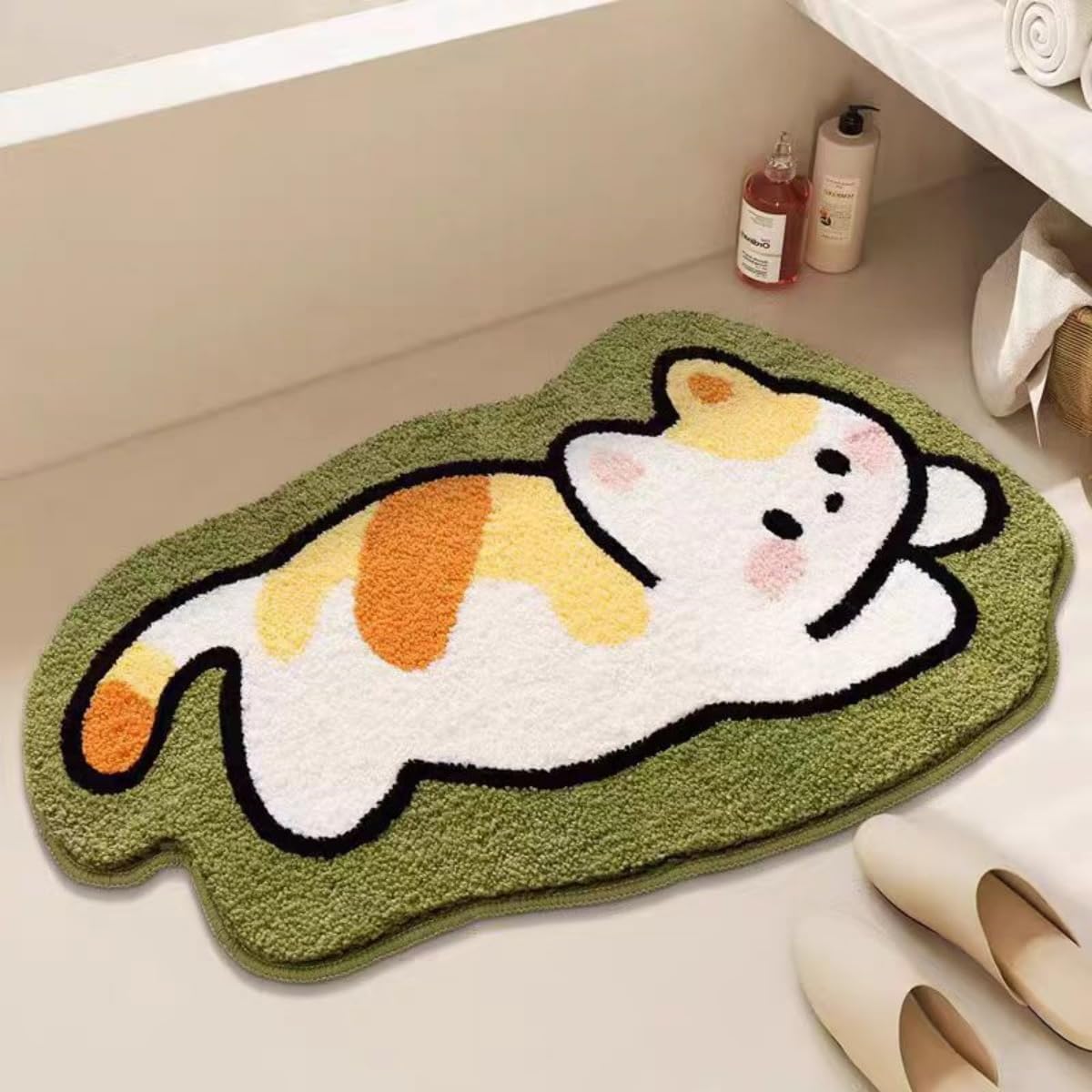 Bathroom Rug Cute Animal Pattern