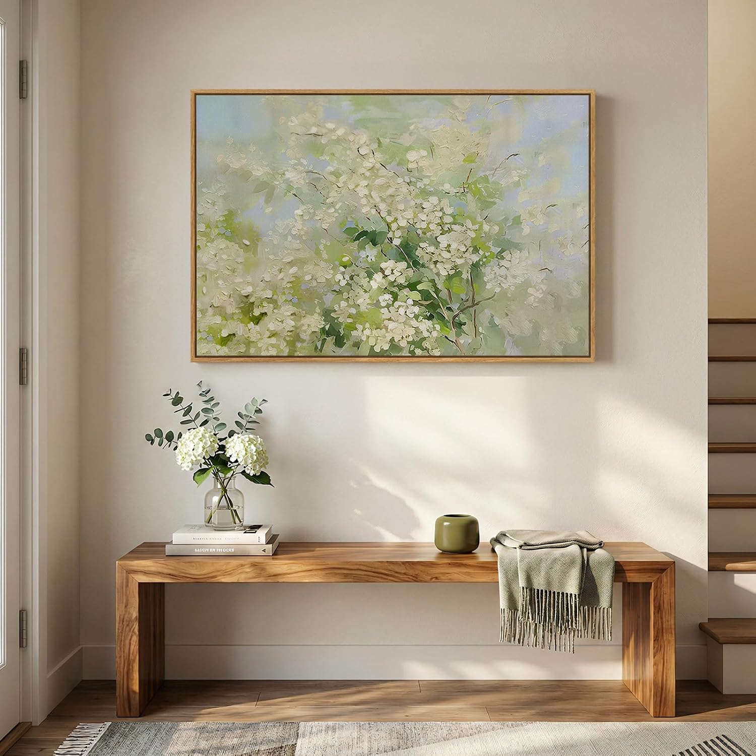 Framed Green Floral Botanical Wall Art