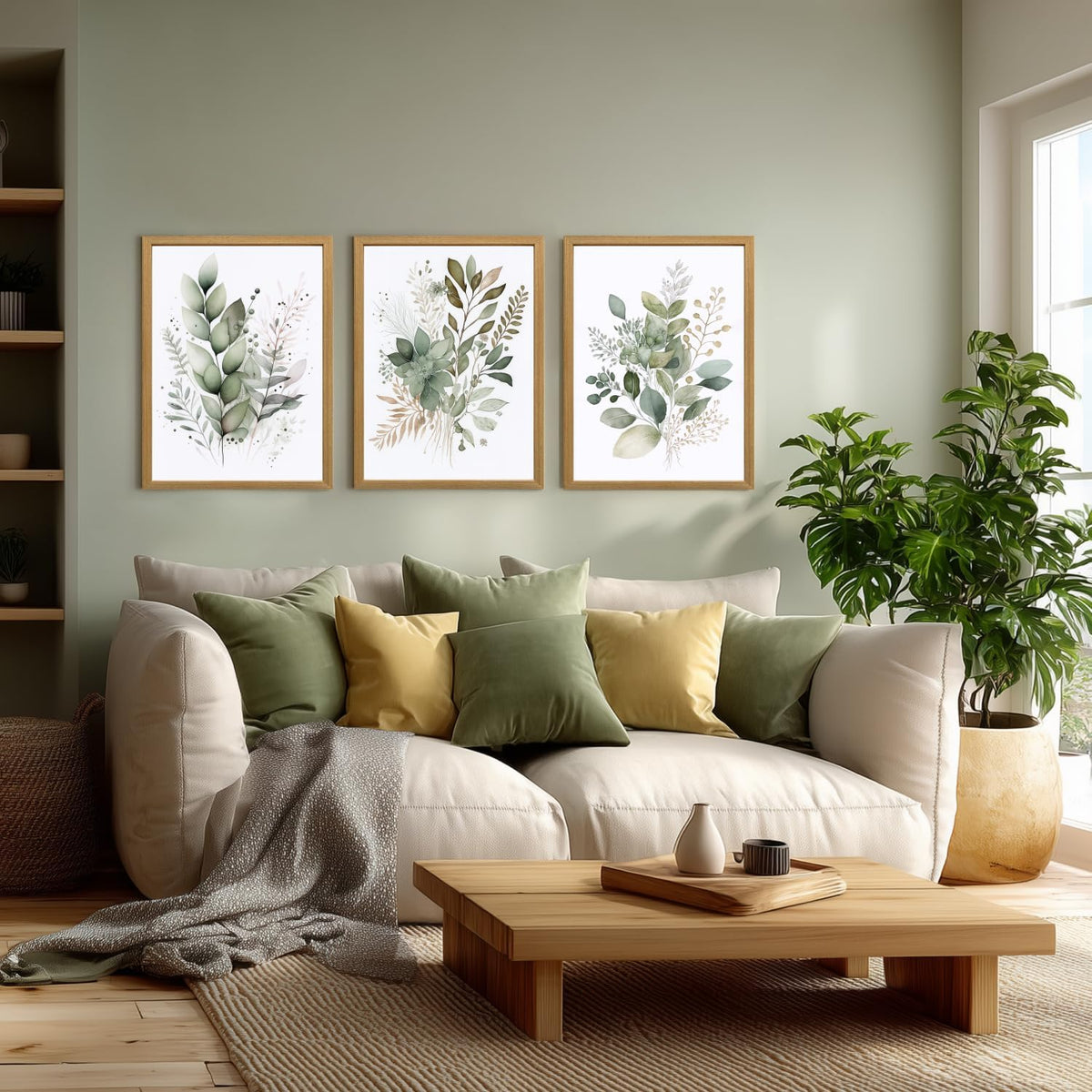 Sage Green Botanical Wall Art