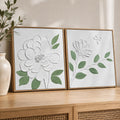 3D Textured Floral Wall Art