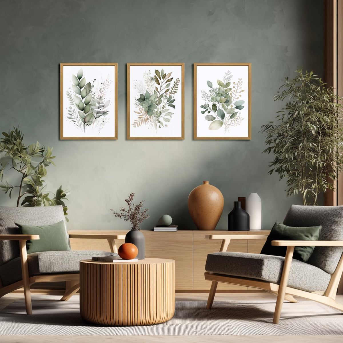 Sage Green Botanical Wall Art