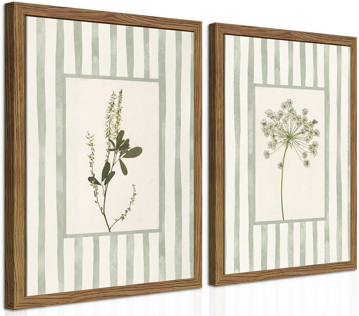Sage Green Wildflower Wall Art