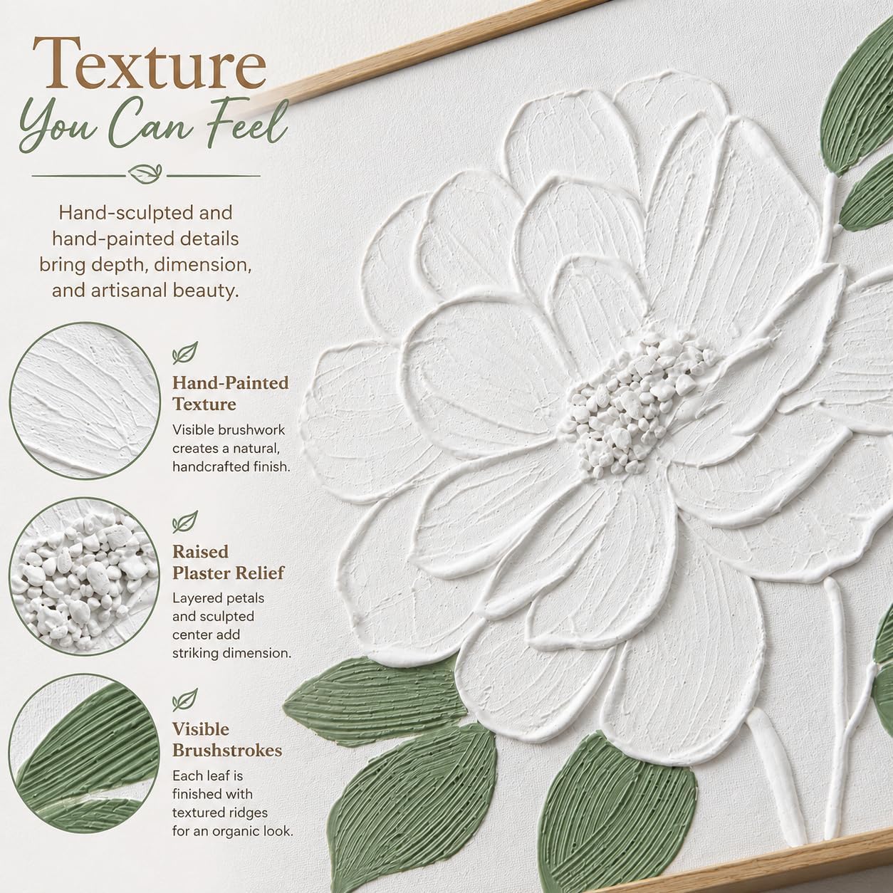 3D Textured Floral Wall Art