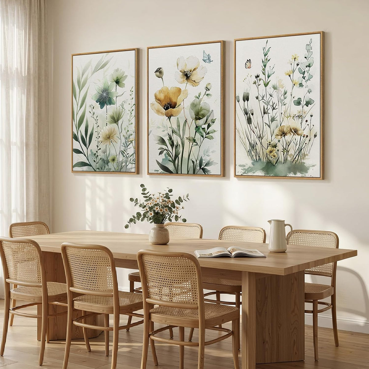 Large Framed Botanical Wall Art