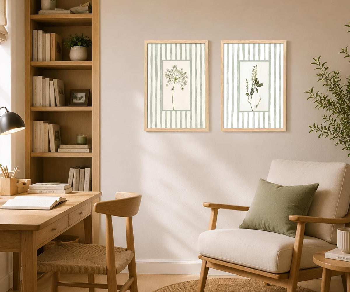 Sage Green Botanical Wall Art