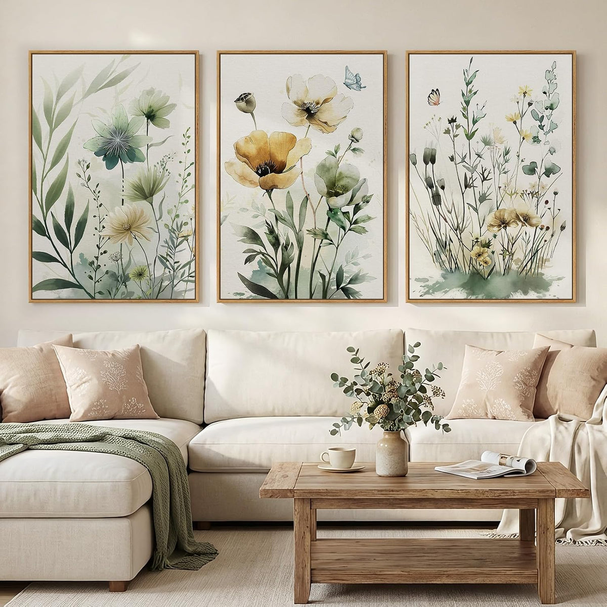 Large Framed Botanical Wall Art
