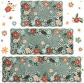 Floral Anti Fatigue Kitchen Rugs 3 Pack