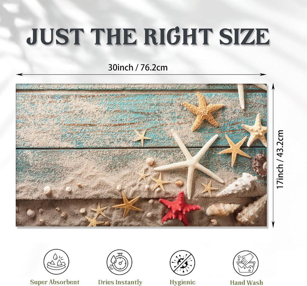 Beach Seashell Starfish Front Doormats