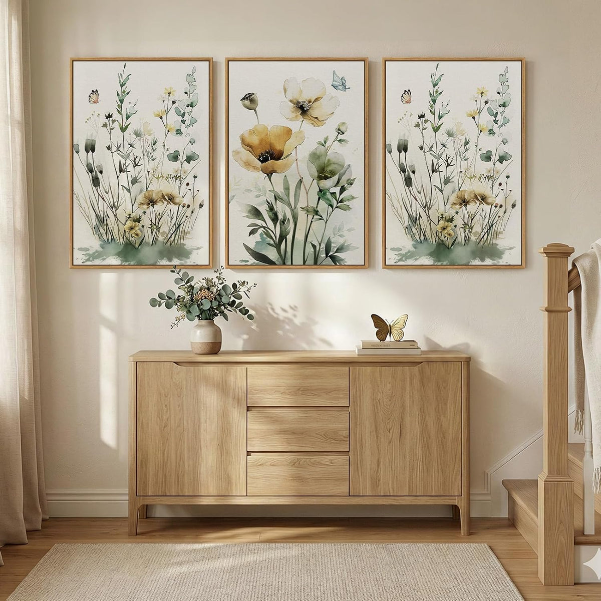 Large Framed Botanical Wall Art