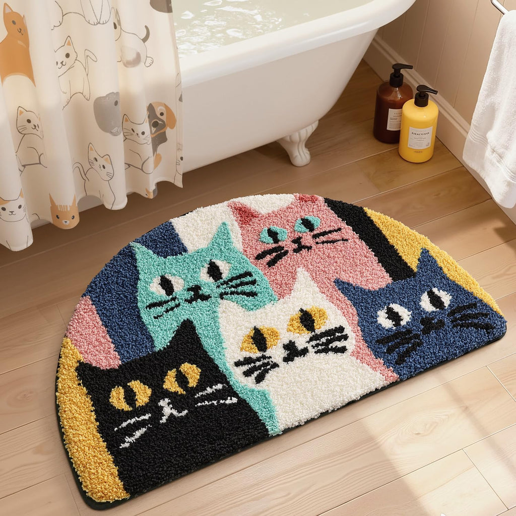 Cute Cat Bathroom Rugs