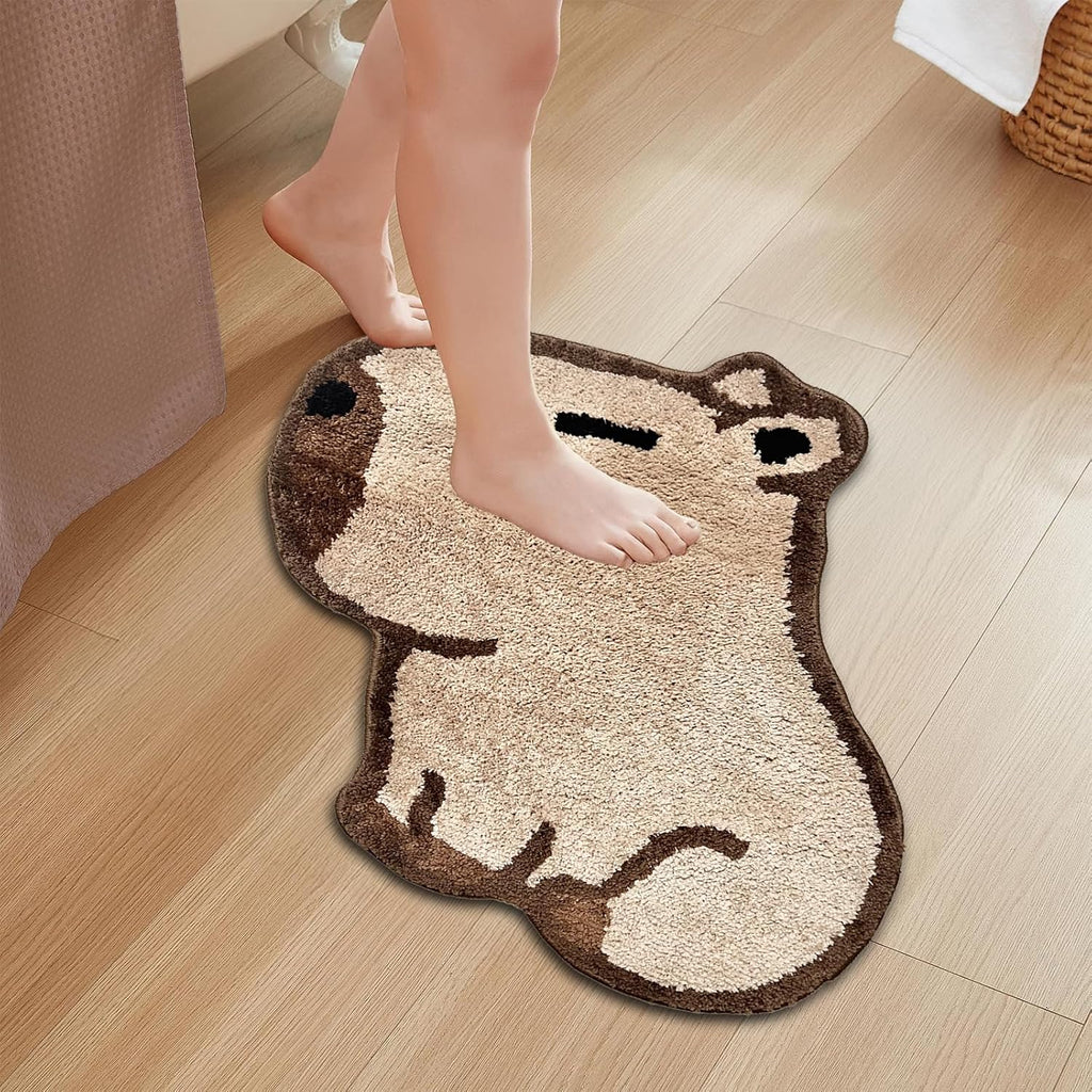 Cute Capybara Bathroom Rug