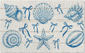 Coastal Blue Bow Door Mat