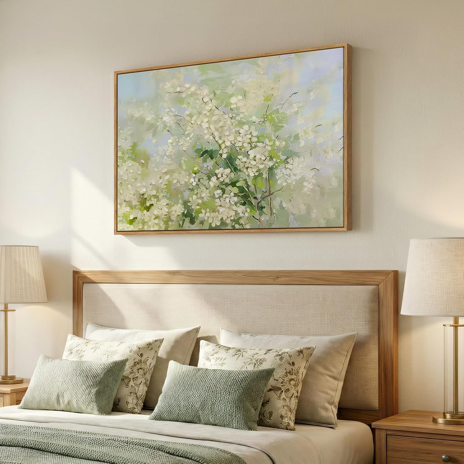 Framed Green Floral Botanical Wall Art