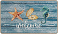 Blue Coastal Door Mat