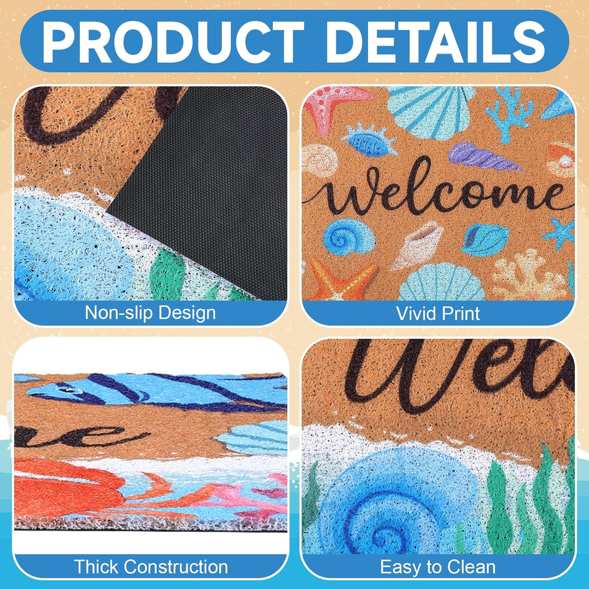 Coastal Beach Doormat