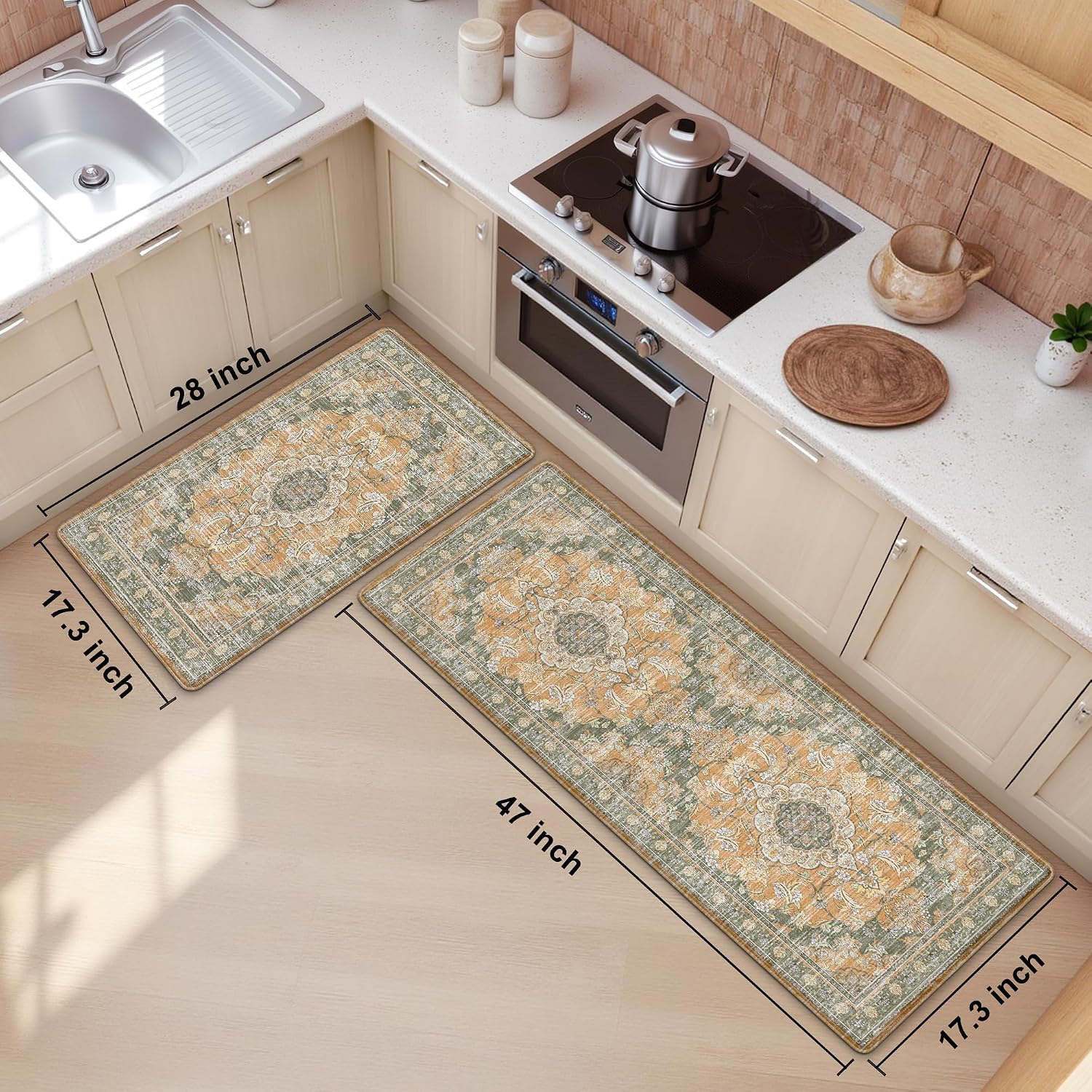Kitchen Mats 2 Piece Set
