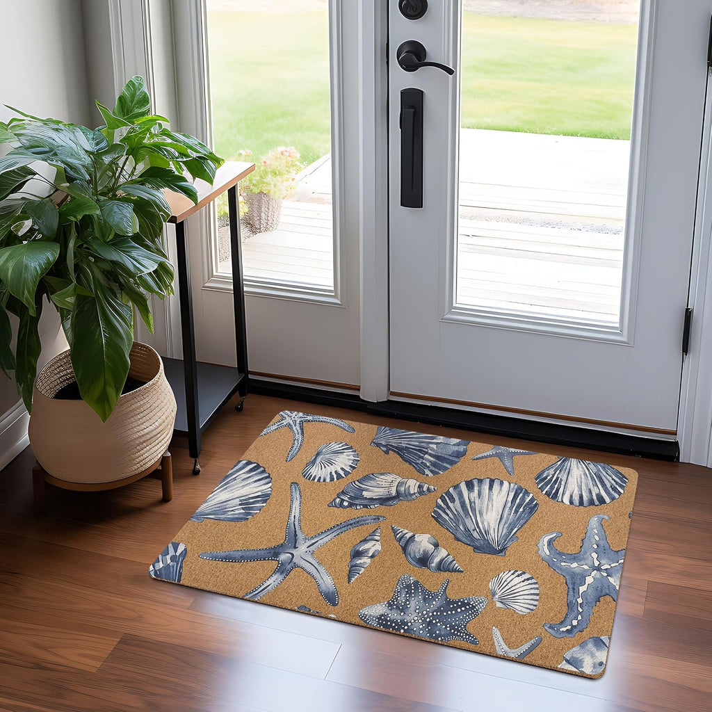 Beach Seashells Door Mat